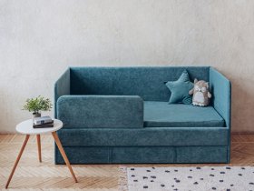 Диван-кровать Happy (бирюзовый) в Черском - cherskij.mebel-nsk.ru | фото