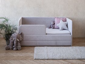 Диван-кровать Happy (светло-серый) в Черском - cherskij.mebel-nsk.ru | фото