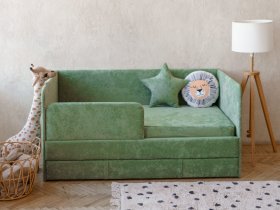 Диван-кровать Happy (зеленый) в Черском - cherskij.mebel-nsk.ru | фото