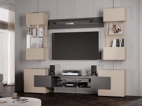 Гостиная Фэнтези (кашемир/графит) в Черском - cherskij.mebel-nsk.ru | фото