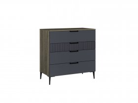Комод 900 4ящ. Км052.0.001 Борнео (джара темная/хангва) в Черском - cherskij.mebel-nsk.ru | фото