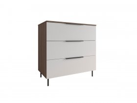 Комод 900 Роза (орех франклин карамельный/бежевый скин) в Черском - cherskij.mebel-nsk.ru | фото
