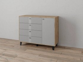 Комод «Катрин-13» (дуб крафт серый/серый) в Черском - cherskij.mebel-nsk.ru | фото