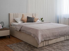Кровать двуспальная 1,8м с подъем. мех. Леванте в Черском - cherskij.mebel-nsk.ru | фото