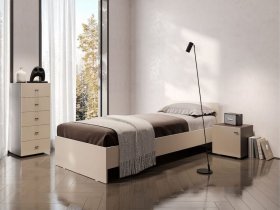 Кровать односпальная 0,9м Гиза в Черском - cherskij.mebel-nsk.ru | фото