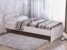 Кровать односпальная 80 с низкой спинкой (ясень шимо светлый) в Черском - cherskij.mebel-nsk.ru | фото