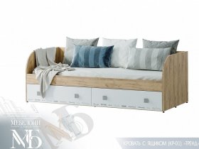 Кровать с ящиками Тренд КР-01 в Черском - cherskij.mebel-nsk.ru | фото