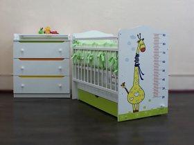 Кроватка детская Жираф с маятником в Черском - cherskij.mebel-nsk.ru | фото