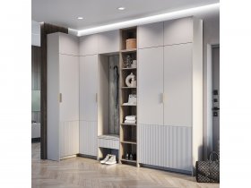 Модульная прихожая Пандора (кашемир/MF03) в Черском - cherskij.mebel-nsk.ru | фото