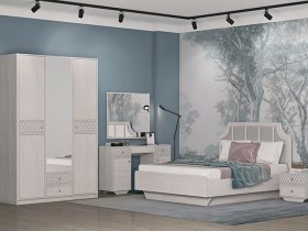 Модульная спальня Лоренцо в Черском - cherskij.mebel-nsk.ru | фото