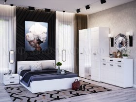 Модульная спальня Нэнси NEW в Черском - cherskij.mebel-nsk.ru | фото