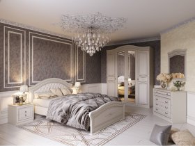 Модульная спальня Николь (Мебельград) в Черском - cherskij.mebel-nsk.ru | фото