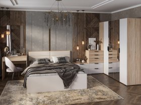 Модульная спальня Норд в Черском - cherskij.mebel-nsk.ru | фото