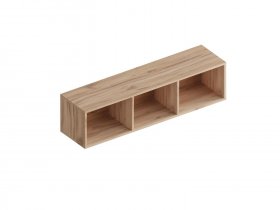 Полка настенная открытая Сицилия (дуб альпийский/тефия) в Черском - cherskij.mebel-nsk.ru | фото