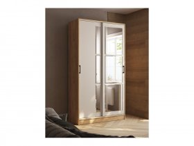 Шкаф-купе 1,2м «Стиль-2» (дуб крафт золотой/кашемир) в Черском - cherskij.mebel-nsk.ru | фото