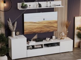 Стенка «Сильвия» (белый ясень) в Черском - cherskij.mebel-nsk.ru | фото