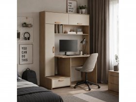 Стол письменный Лайт 03.243  (плэйн/сатин) в Черском - cherskij.mebel-nsk.ru | фото