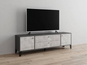 Тумба под ТВ Парус-10 (графит/мальта) в Черском - cherskij.mebel-nsk.ru | фото