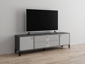 Тумба под ТВ Парус-10 (графит/светло-серый) в Черском - cherskij.mebel-nsk.ru | фото